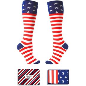 Zmart Patriots Gifts For Women - American Gifts American Flag Gifts Republican Gifts For Women, Patriots Socks Patriotic Socks, 4Th Of July Socks For Women