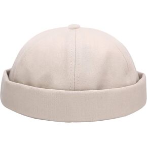 Umeepar Unisex Cotton Docker Hat Cap Cuffed Beanie Hat Harbour Sailor Summer Hat for Men Women