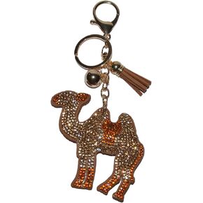 Popfizzy Rhinestone Keychain for Women and Girls, Bling Purse Charm, Backpack Keyrings, Crystal Bag Charms, Cute Key Fob
