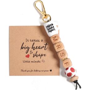Initial A- Z Teacher Appreciation Gifts for Women, Christmas Teachers ' Day Birthday Gifts for Teacher, Handmade Gifts