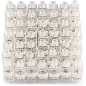 CALIFORNIA CADE ELECTRONIC Finger Lights-50Pcs White Finger Flashlight for Kids Adult Party Favors Party Supplies for Holiday Light up Toys - LED Rave Laser Assorted Toys for Holiday