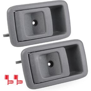 زوج من مقابض الأبواب الداخلية الداخلية لسيارة Toyota Tacoma 2001 2002 2003 2004، Toyota 4Runner 1996-2002، Toyota Camry 1987-1991، رمادي