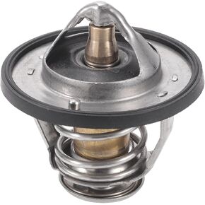 Car Thermostat, Engine Coolant Thermostats No.MD174233 for Mitsubishi Outlander 3.0L 2007-2019 Metal Silver Tone, 1 Pcs