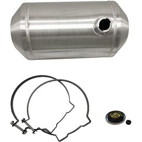JSD AUTO PARTS 6.75 Gallons Gas Tank / Fuel Tank Aluminum End Fill Spun 10" x20" 1/4 NPT Outlet