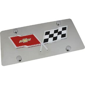 Logo License Plate for Chevy Corvette C3 (Chrome)