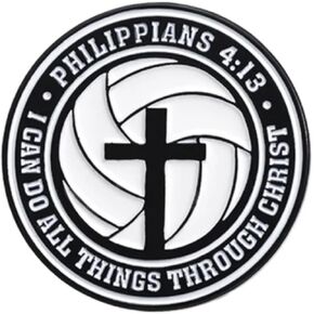 I Can Do All Things Through Christ Philippians 4:13 4 13 Jesus Christ Christian Bible Verse 1.2" Enamel Pin Badge