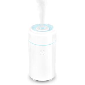 100ML Aromatherapy Essential Oil Diffuser, Mini Scent Air Humidifier with 7 LED Color Changing Light, for Car Home Office