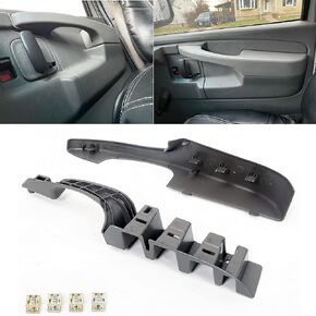 ECOTRIC Interior Pull Handle Door Armrest Compatible with 2003-2019 Chevrolet Express Van GMC Savana Left Driver Side Replacement for 10388387 15817114
