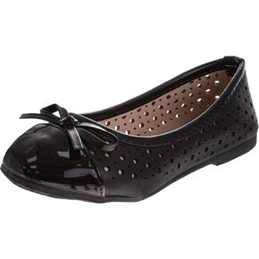 Closed Toe Dress Ballerina Flats - Stylish Formal Patent Mary Jane Wedding Party Shoes (Toddler - Little Kid - Big Kid)