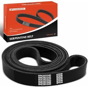 A-Premium Engine Serpentine Drive Belt Compatible with International Harvester, IC Corporation & Western Star Cars - 3400, 3800, 4600, 4800, 4700LPX, Genesis RE, CE Commercial, CE School Bus, 4900SA
