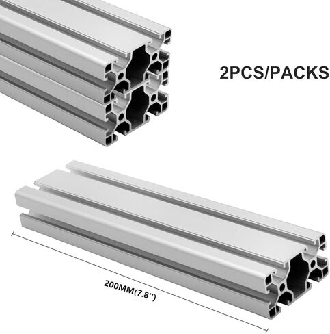 2 حزمة 4080 T فتحة ألومنيوم بثق 1220 مم ملف ألومنيوم مقذوف أسود 40x80 T-مشقوق تأطير السكك الحديدية الخطية المؤكسدة القياسية الأوروبية لأجزاء ملحقات الطابعة ثلاثية الأبعاد in Saudi Arabia