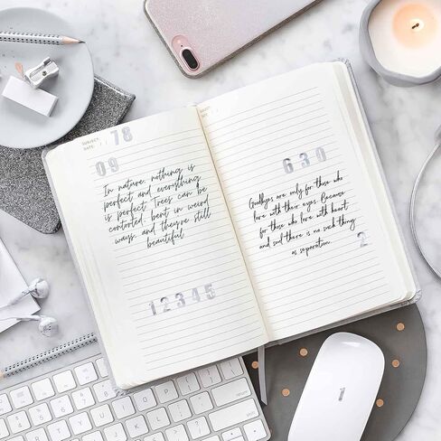 ANCIRS 4 Sheets Number Stickers, Gold & Silver Glitter 0-9 Number Stickers, Small Self Adhesive Sparkle Number Stickers Set for DIY Arts Craft Greeting Cards Gift Scrapbooks Decoration (320pcs) in Kuwait