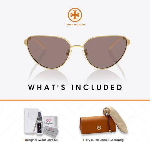 Tory Burch TY6110 Cateye Sunglasses for Women + BUNDLE Wuth Designer iWear Complimentary Eyewear Kit in Kuwait