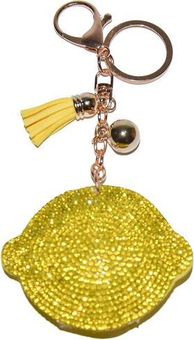 Popfizzy Rhinestone Keychain for Women and Girls, Bling Purse Charm, Backpack Keyrings, Crystal Bag Charms, Cute Key Fob in Saudi Arabia