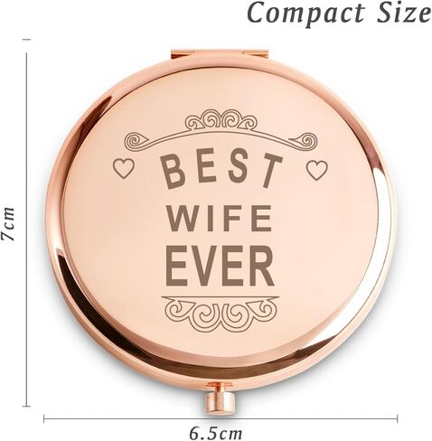 هدايا شخصية للجدة، هدايا عيد ميلاد فريدة من نوعها لعيد الأم للجدة، أفضل هدايا الجدة، هدية جرامي عاطفية من أحفاد حفيدة الحفيدة، مرآة مدمجة محفورة in Kuwait