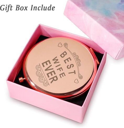 هدايا شخصية للجدة، هدايا عيد ميلاد فريدة من نوعها لعيد الأم للجدة، أفضل هدايا الجدة، هدية جرامي عاطفية من أحفاد حفيدة الحفيدة، مرآة مدمجة محفورة in Kuwait