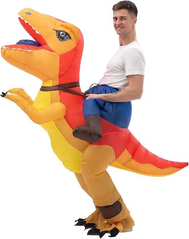 Inflatable Ride-on Dinosaur Costumes T-rex Costume Blow up Suit Funny Fancy Dress Cosplay in Saudi Arabia