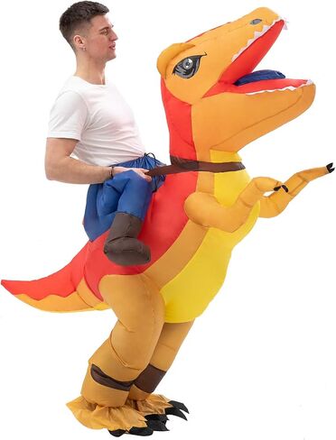 Inflatable Ride-on Dinosaur Costumes T-rex Costume Blow up Suit Funny Fancy Dress Cosplay in Saudi Arabia
