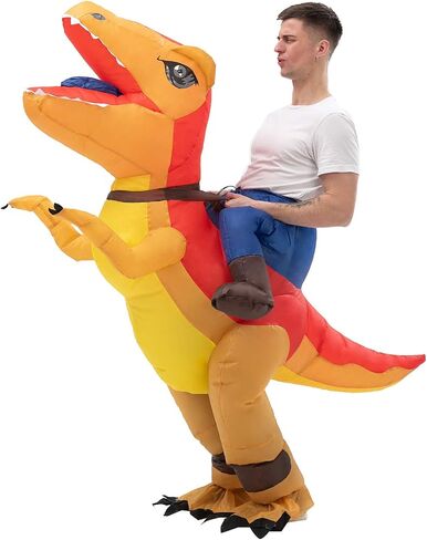 Inflatable Ride-on Dinosaur Costumes T-rex Costume Blow up Suit Funny Fancy Dress Cosplay in Saudi Arabia