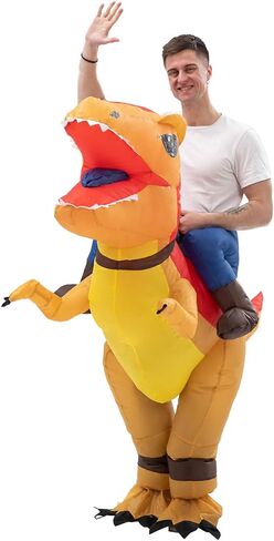 Inflatable Ride-on Dinosaur Costumes T-rex Costume Blow up Suit Funny Fancy Dress Cosplay in Saudi Arabia