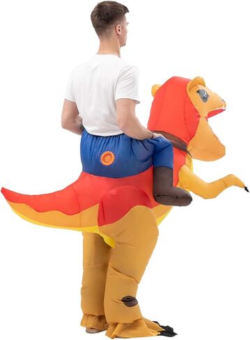 Inflatable Ride-on Dinosaur Costumes T-rex Costume Blow up Suit Funny Fancy Dress Cosplay in Saudi Arabia