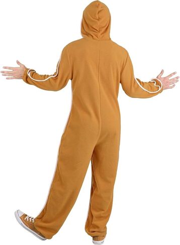 عيد الميلاد الكبار الاطفال الزنجبيل رجل قطعة واحدة زي أزرار القوس مقنعين طويلة الأكمام حزب تأثيري بذلة in Kuwait