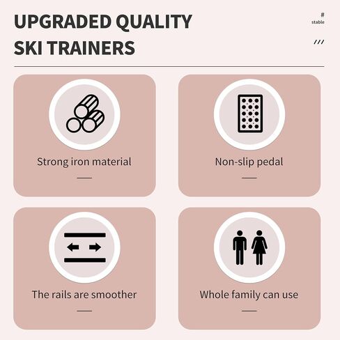 Ski Workout Indoor Machine - Leg Trainer and Pelvic Floor Exerciser Thigh and Hip Training Equipment for Home Workouts Slimming and Toning Trainer in Saudi Arabia