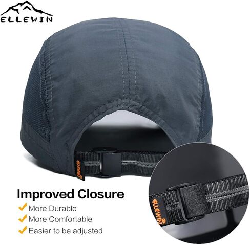 ELLEWIN 2 Pack Unisex Baseball Cap Foldable Sports Hat with UPF 50+ Runing Hat in Kuwait