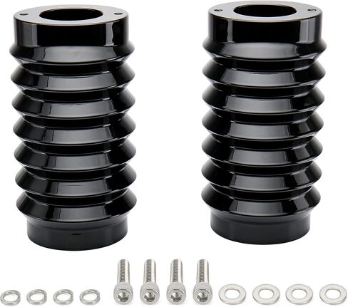 غطاء منزلق لأحذية الشوكة الرجعية من MoKitDora Touring لـ Harley Touring 1986-2013 Road King Road Glide Electra Glide Street Glide، كروم in Kuwait