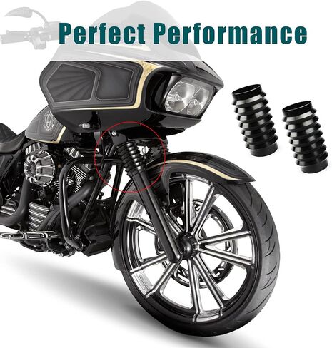 غطاء منزلق لأحذية الشوكة الرجعية من MoKitDora Touring لـ Harley Touring 1986-2013 Road King Road Glide Electra Glide Street Glide، كروم in Kuwait