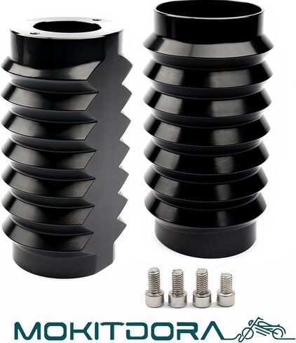 غطاء منزلق لأحذية الشوكة الرجعية من MoKitDora Touring لـ Harley Touring 1986-2013 Road King Road Glide Electra Glide Street Glide، كروم in Kuwait