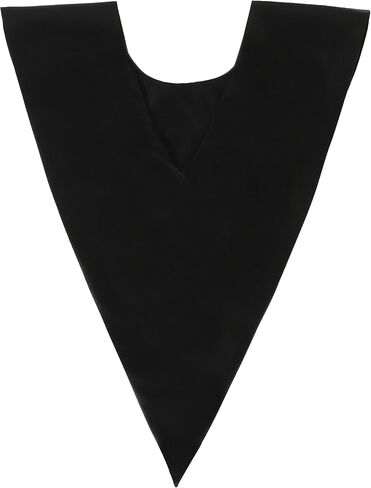 Unisex Classic V Shape Choir Solid Satin Stole with Embroidery Cross Reversible for Adults Church in Kuwait