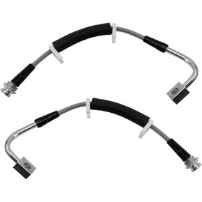 TRQ Rear Brake Hose Set Compatible with 2011-2016 Chrysler Town Country Dodge Grand Caravan 2012-2015 Ram C/V 2011-2014 Volkswagen Routan