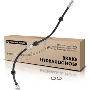 A-Premium Front Passenger Brake Hydraulic Hose Compatible with Mitsubishi Models - Lancer 2007-2016, Outlander 2012-2016, Outlander Sport 2014-2016, RVR 2011-2014 - Replace# 4650A530