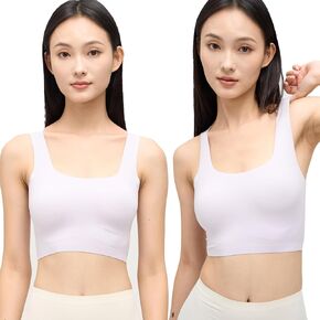 SABLIER Wireless Bra, 2 Pack Minimizer Bras, Fastdrying and Seamless, Bralettes for Women, Travel Bra with 1PC Fragrance Card