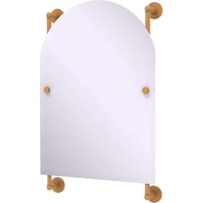 Allied Brass P1000-27-94-FER Prestige Skyline Collection Arched Top Frameless Rail Mounted Mirror, Fire Engine Red
