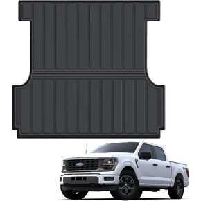Truck Bed Mat for 2015-2025 Ford F-150/ F150, Includes 22-24 Lightning Crew/Super Crew,5.5FT Heavy Duty Truck Bed Mat,All Weather TPE Bed Mat for Ford F-150 Accessories