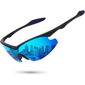 نظارات شمسية رياضية مستقطبة للرجال والنساء وصيد الأسماك والتنزه سيرًا على الأقدام وركوب الدراجات ملفوفة حول نصف إطار نظارات شمسية للحماية من الأشعة فوق البنفسجية in Kuwait