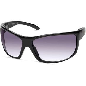 Harley-Davidson Men's Large Sport Sunglasses, Shiny Black Frame & Smoke Lenses