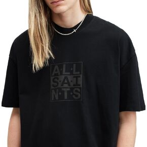AllSaints Men's Below Short Sleeve Crew Neck Shirt