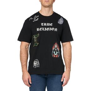 True Religion Men's SS Patch Embro TEE