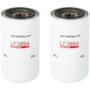 LF3894 Oil Filter Compatible with Cummins Filtration Fleetguard LF3894 for 86-2002 Dodge 5.9 Diesels(set of 2)