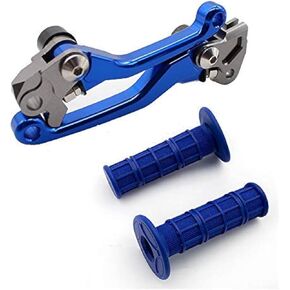 Krace CNC Motorcross Dirt Bike Pivot Brake Clutch Levers Set Fit For Yamaha TTR 230 2003-2017 w/ 7/8" 22mm Rubber Hand Grips