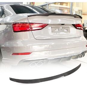 Real Carbon Fiber Trunk Spoiler for Audi A3/ S3/ RS3 (8V) Sedan 2014-2020 Custom Parts Trunk Lip Spoiler HighKick Rear Wing Spoiler Body Kits Factory Outlet