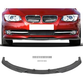 SCITOO البلاستيك الجبهة الشفاه المفسد يناسب 2011-2013 لسيارات BMW ل 3-Series E92/E93 تجميل لامع نظرة الكربون الجبهة حافة مصد السيارة