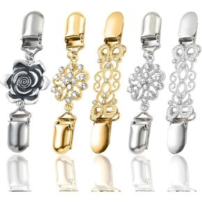 5Pcs Dress Clips Back Cinch, Dress Clips Back Cinch for Women Dress Accessories Adjustable Clip, Prevent Garments Slipping for Dresses Tops and Garments Fashion Essential