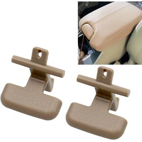 2pcs Beige Center Console Armrest Upper & Lower Latch Clip Compatible with Hyundai Sonata 2009-2010 Replace #: 84661-3K000V2