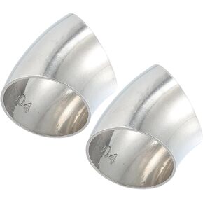 OD 1.25" 45 Degree Mandrel Bend Exhaust Elbow Pipe SS304 Stainless Steel Bend Tube 20GA /.036" Wall Thickness Exhaust Piping for Car Exhaust Pipe Elbow Modified 2pcs Replacement