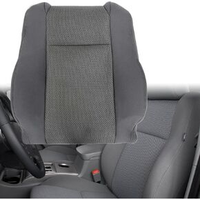 GXARTS Front Driver Side Top Lean Back Cloth Seat Cover Gray Compatible with Toyota Tacoma Base TRD Pre-Runner X-Runner 2009 2010 2011 2012 2013 2014 2015