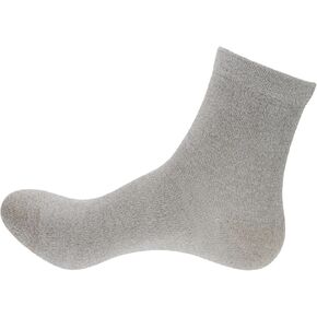 Grounding Socks, Conductive Silver Fiber Crew Socks for Women Men, Earth Connected Socks for Grounding Mat, Sheets, Shoes